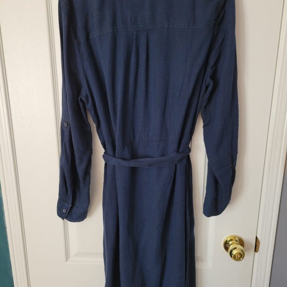 Faux Denim Dress/Overcoat - Picture 3 of 4